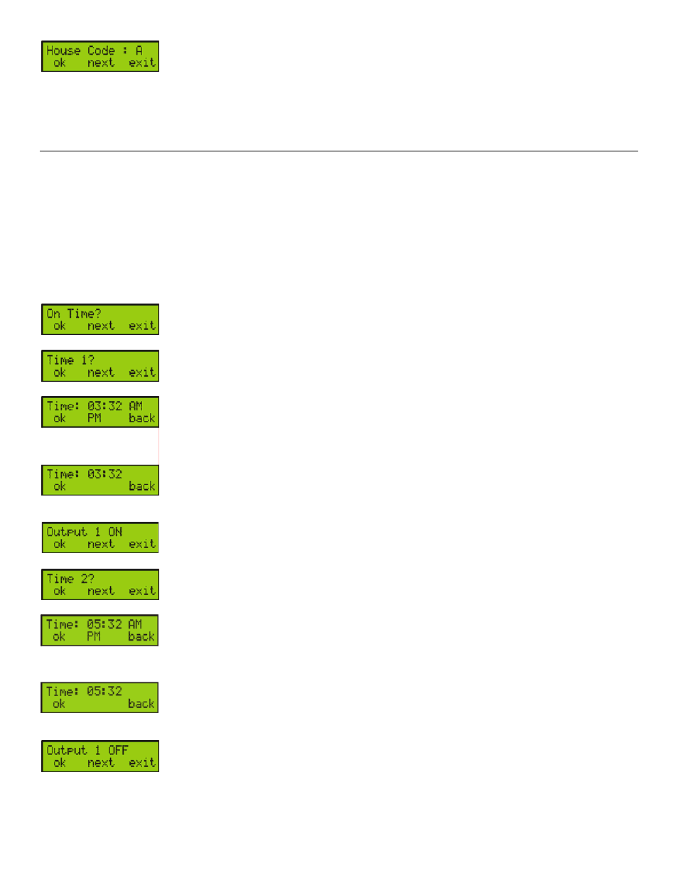 X10 programming, X10 activation/deactivation on time | Magellan MG-6160 User Manual | Page 5 / 9