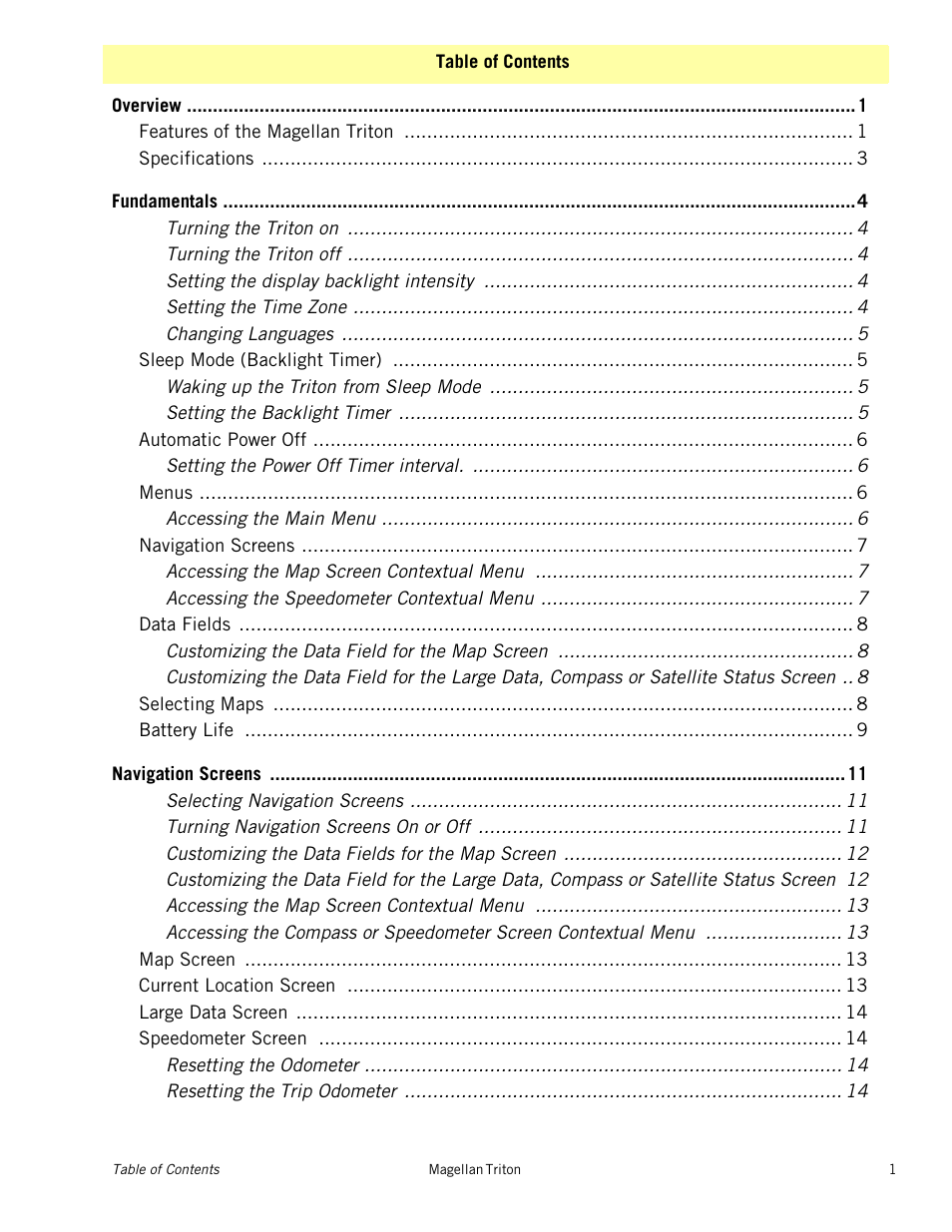 Magellan RoadMate 500 User Manual | Page 5 / 65