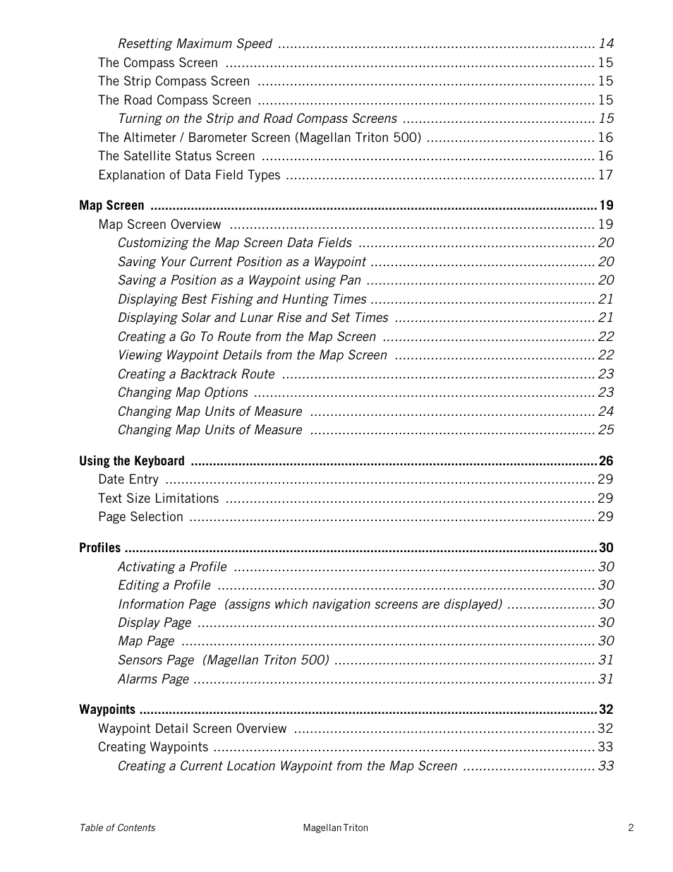 Magellan RoadMate 500 User Manual | Page 6 / 65