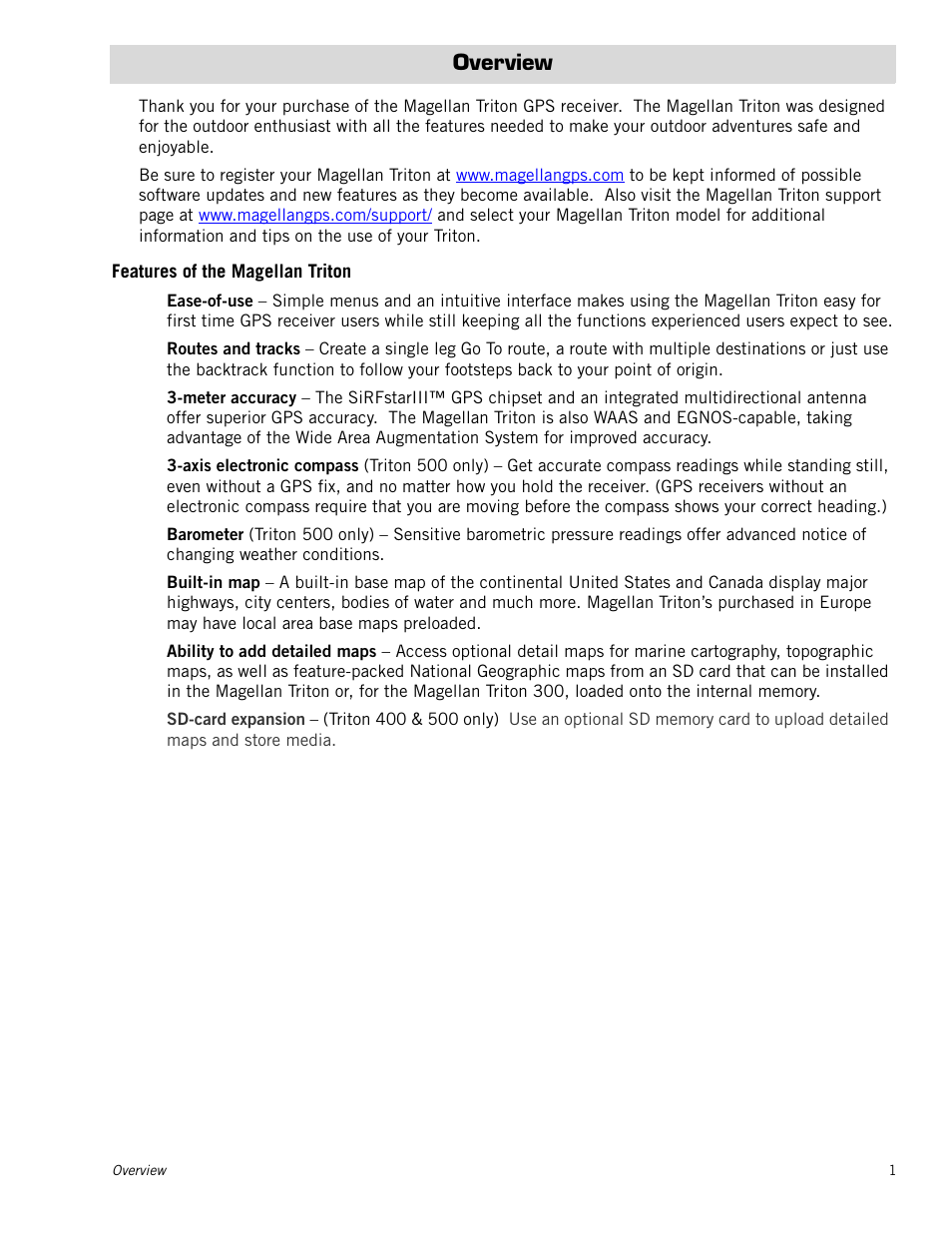 Magellan RoadMate 500 User Manual | Page 9 / 65