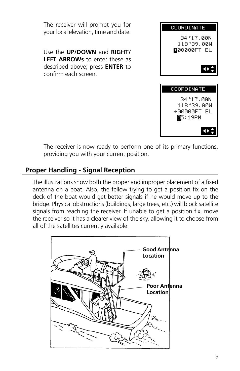 Proper handling - signal reception | Magellan eXplorist XL User Manual | Page 17 / 94