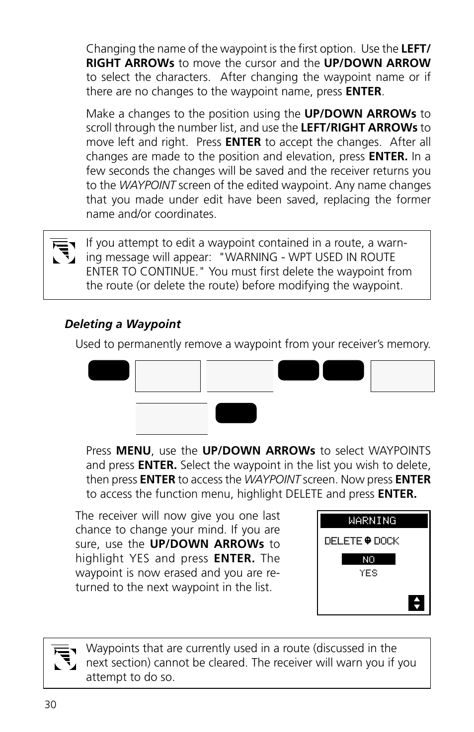 Delete dock | Magellan eXplorist XL User Manual | Page 38 / 94