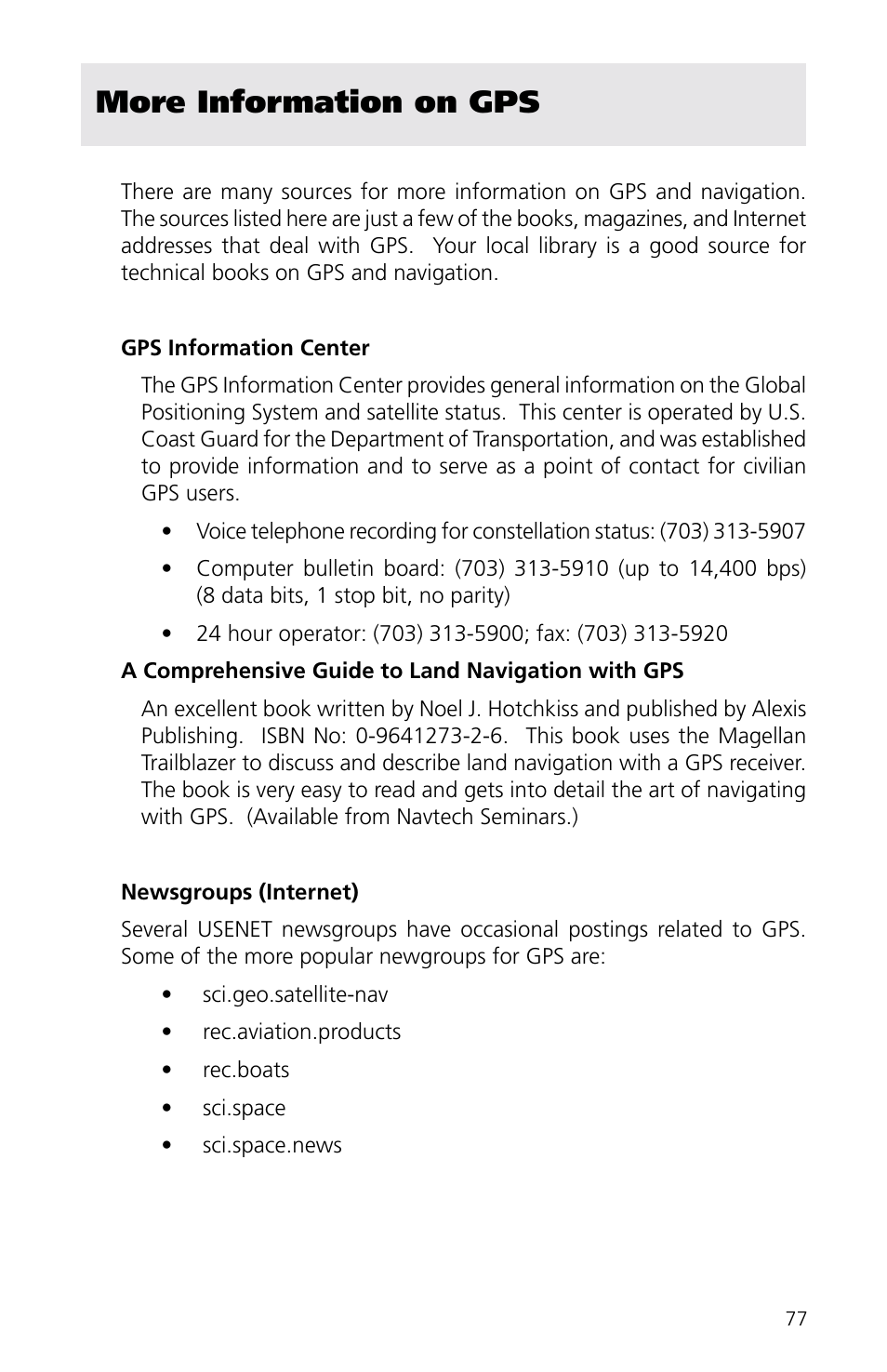 More information on gps | Magellan eXplorist XL User Manual | Page 85 / 94
