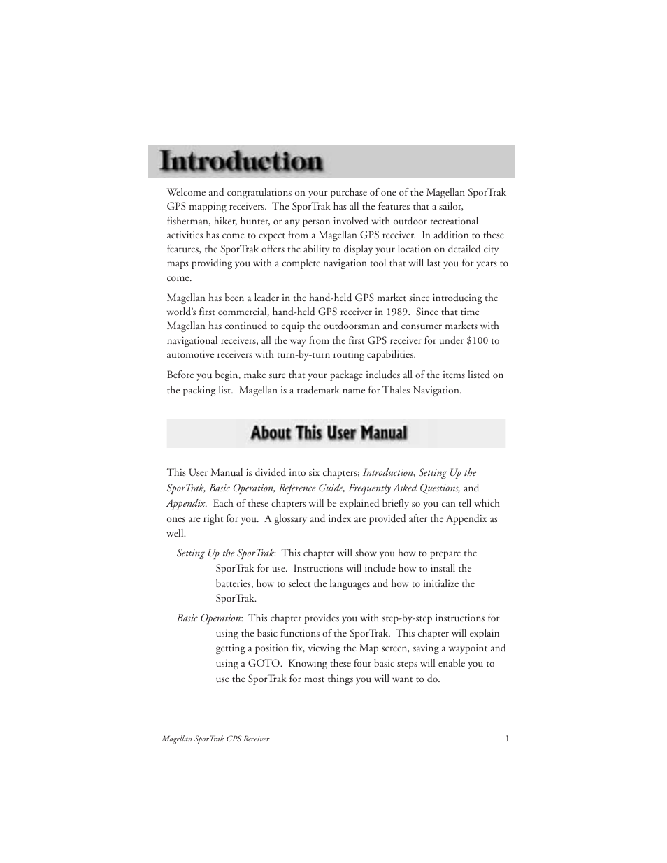 Magellan GPS receivers User Manual | Page 11 / 86