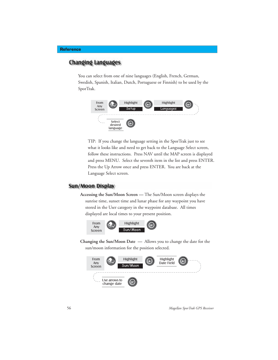 Magellan GPS receivers User Manual | Page 66 / 86