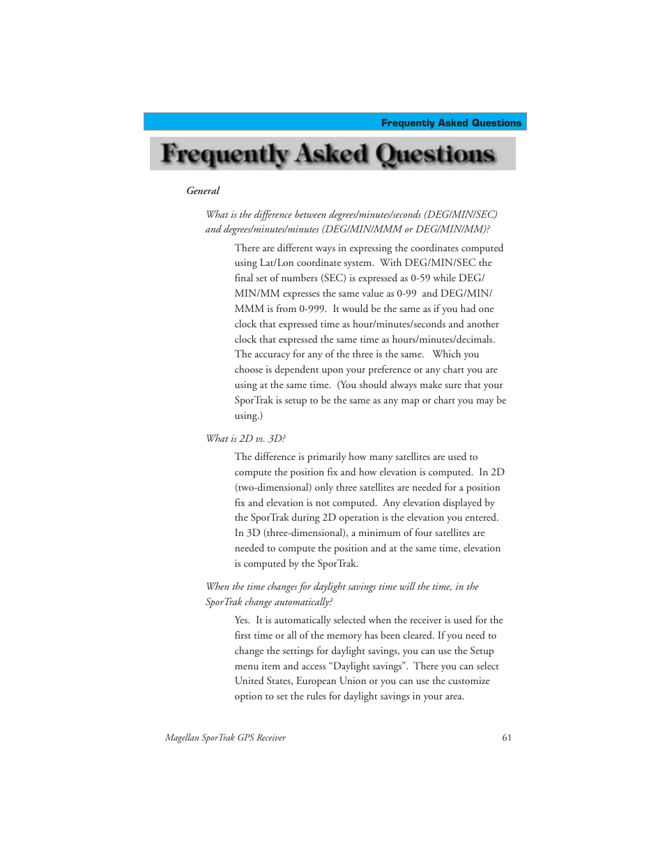 Magellan GPS receivers User Manual | Page 71 / 86