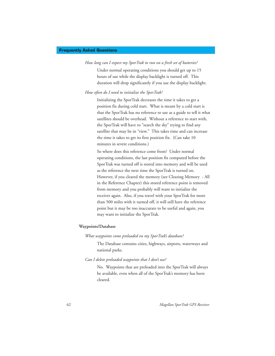 Magellan GPS receivers User Manual | Page 72 / 86