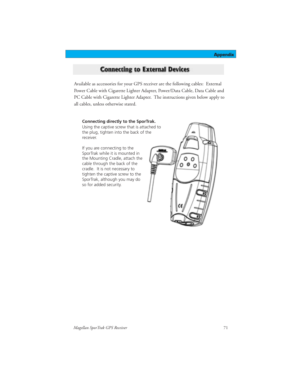 Magellan GPS receivers User Manual | Page 81 / 86