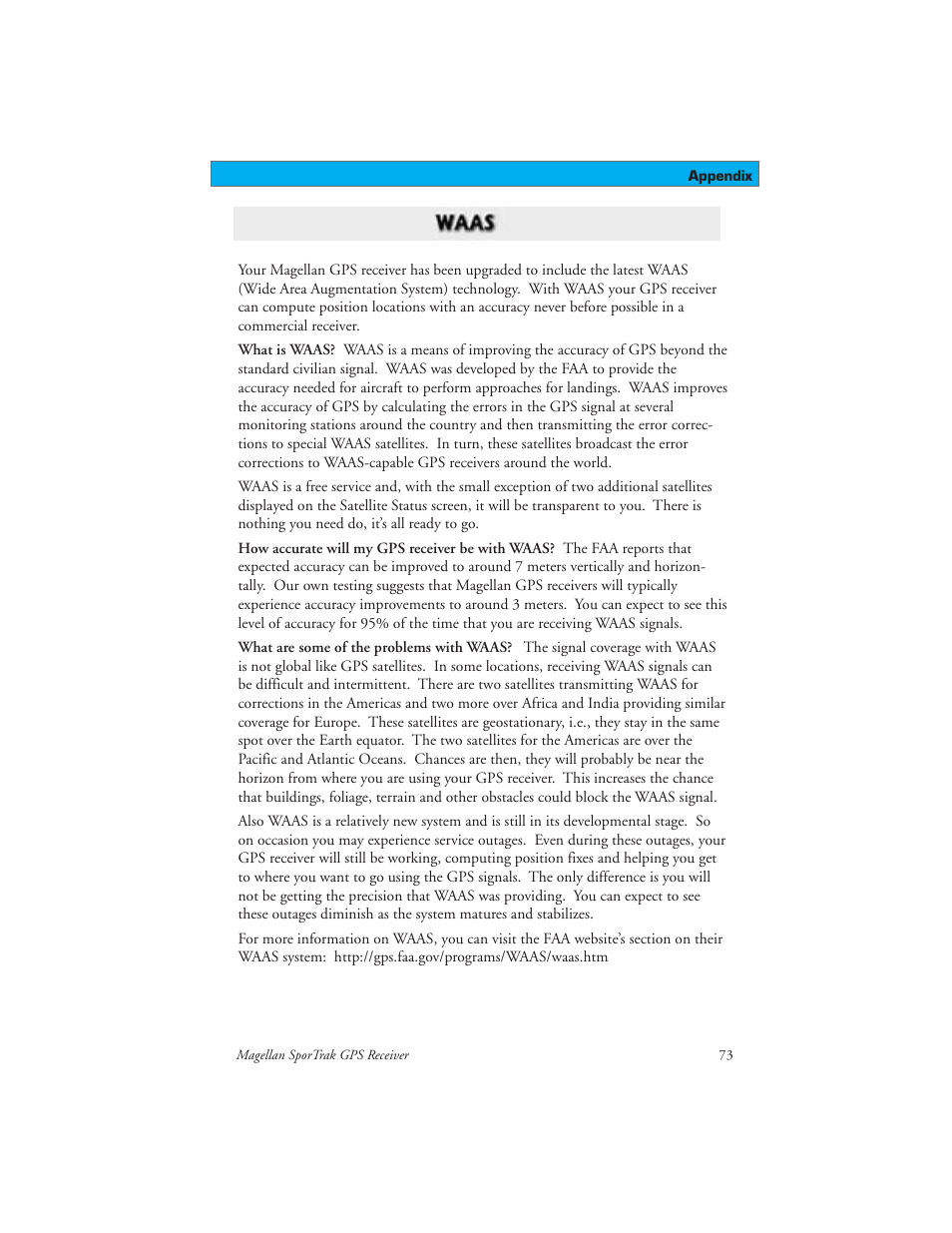 Magellan GPS receivers User Manual | Page 83 / 86