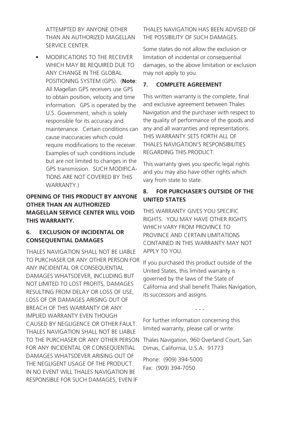 Magellan 310 User Manual | Page 4 / 89