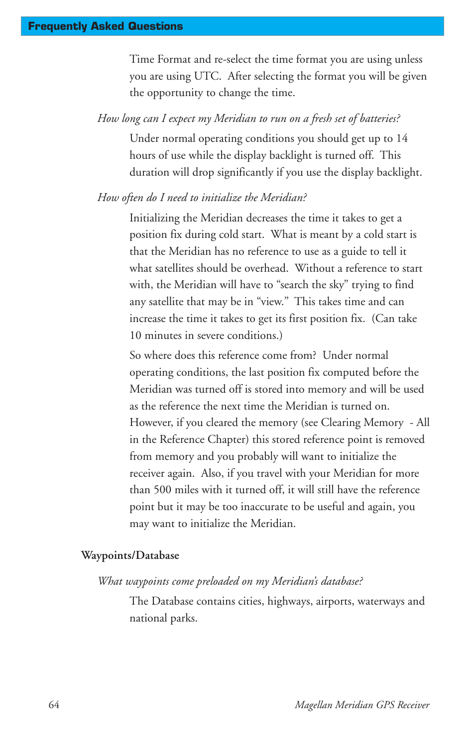 Magellan 310 User Manual | Page 74 / 89