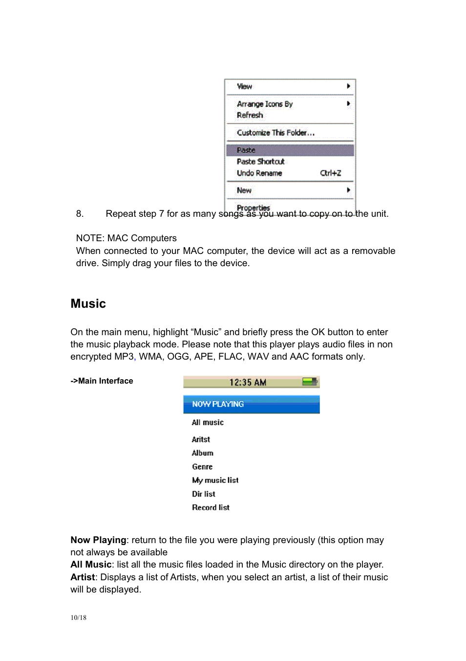 Music | Mach Speed Technologies TRIO G2 User Manual | Page 10 / 18