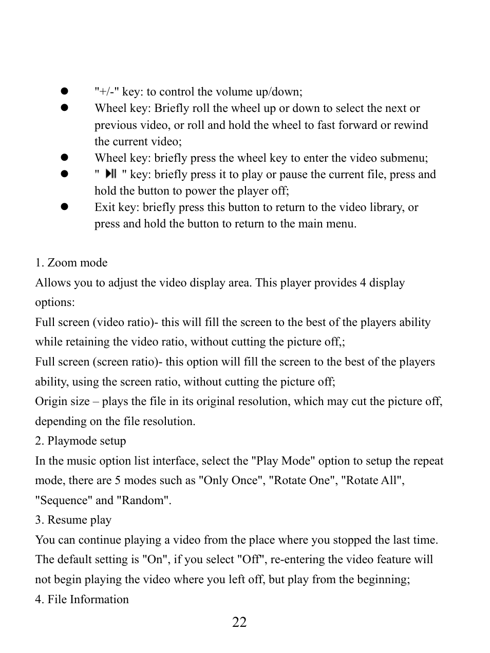 Video playing interface | Mach Speed Technologies V5000 User Manual | Page 23 / 35