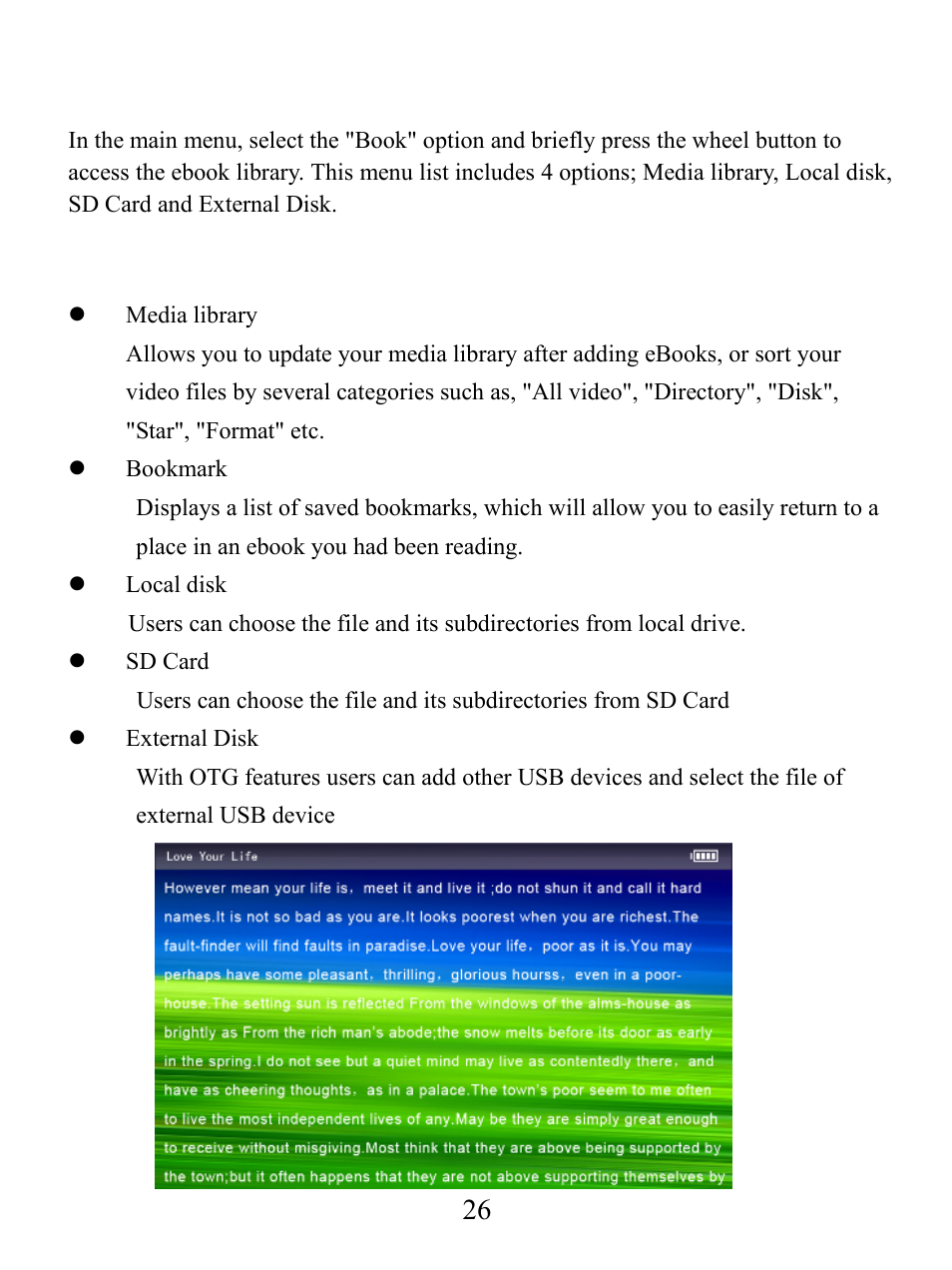 Reading text | Mach Speed Technologies V5000 User Manual | Page 27 / 35