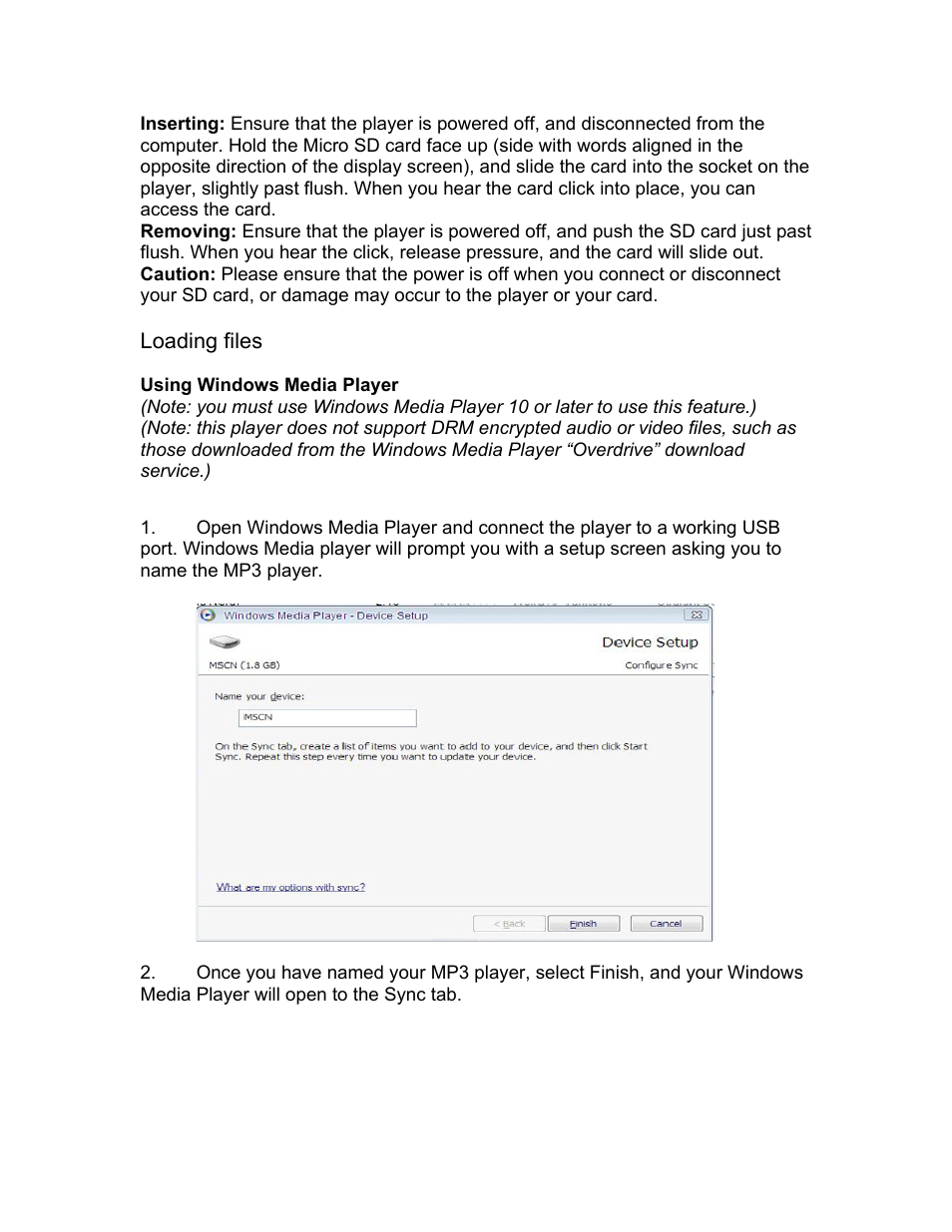 Loading files | Mach Speed Technologies T2810C User Manual | Page 5 / 28