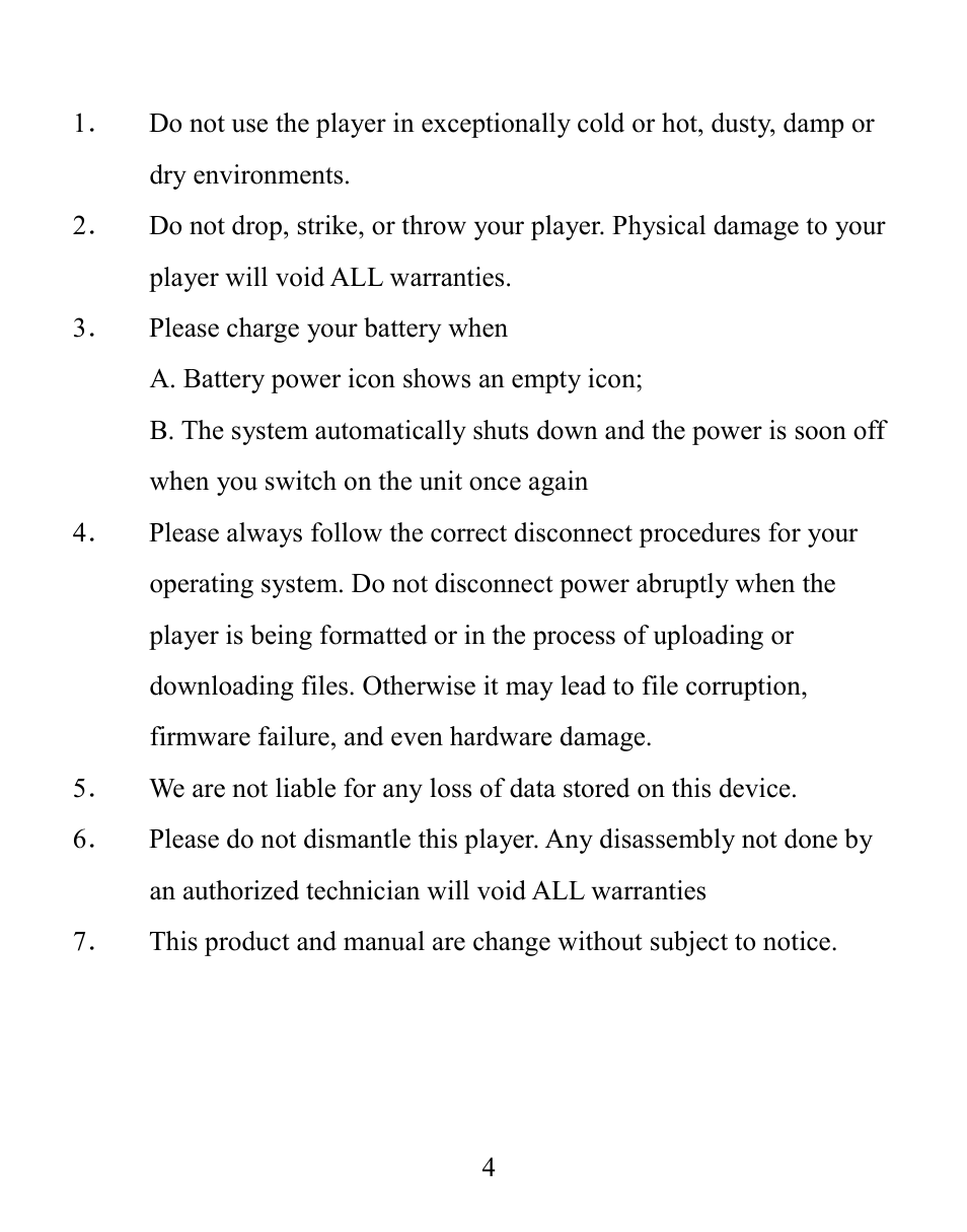 Mach Speed Technologies V7000 User Manual | Page 5 / 29
