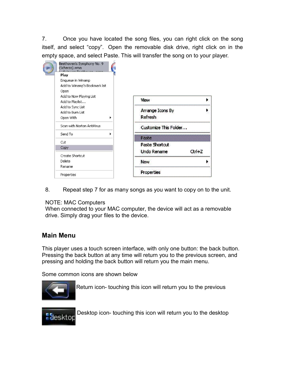 Main menu | Mach Speed Technologies T2800 User Manual | Page 10 / 24