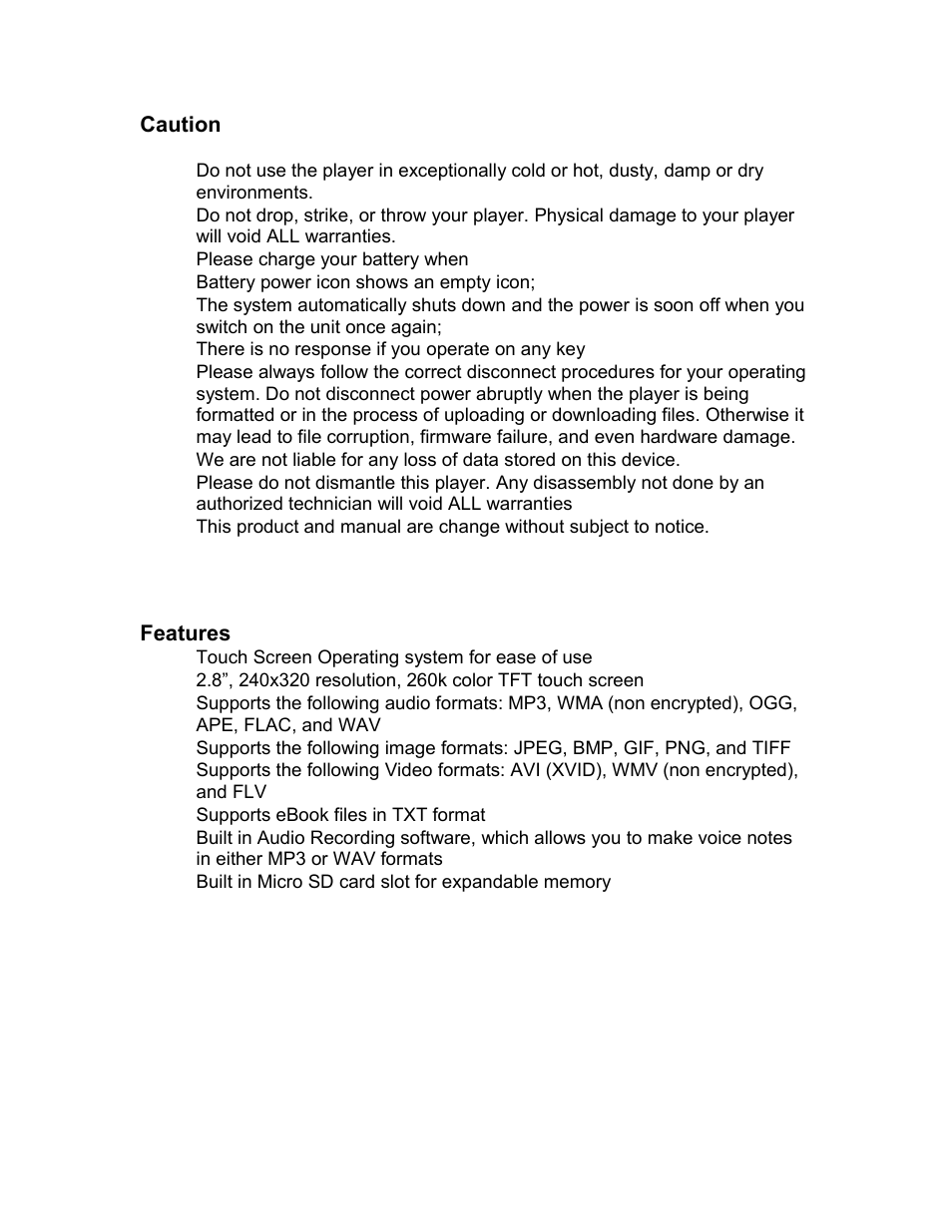 Mach Speed Technologies T2800 User Manual | Page 3 / 24
