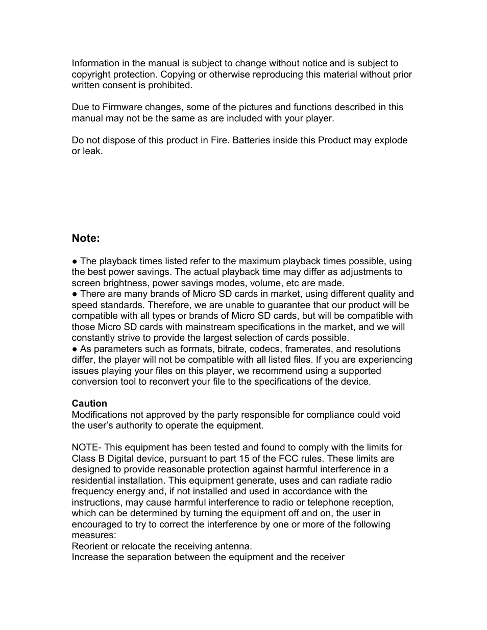 Mach Speed Technologies PERSONAL MEDIA PLAYER T4 User Manual | Page 2 / 29