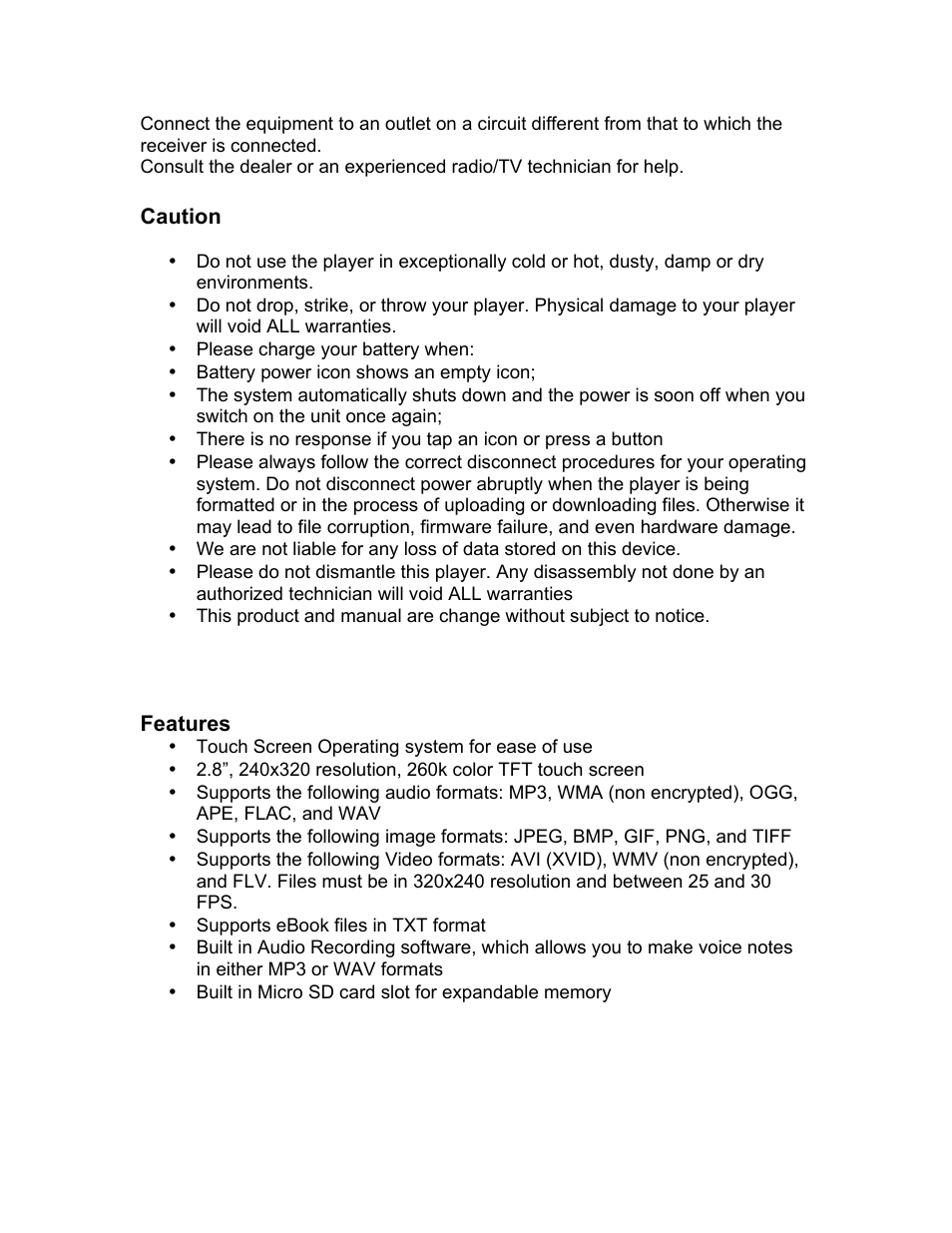 Mach Speed Technologies PERSONAL MEDIA PLAYER T4 User Manual | Page 3 / 29
