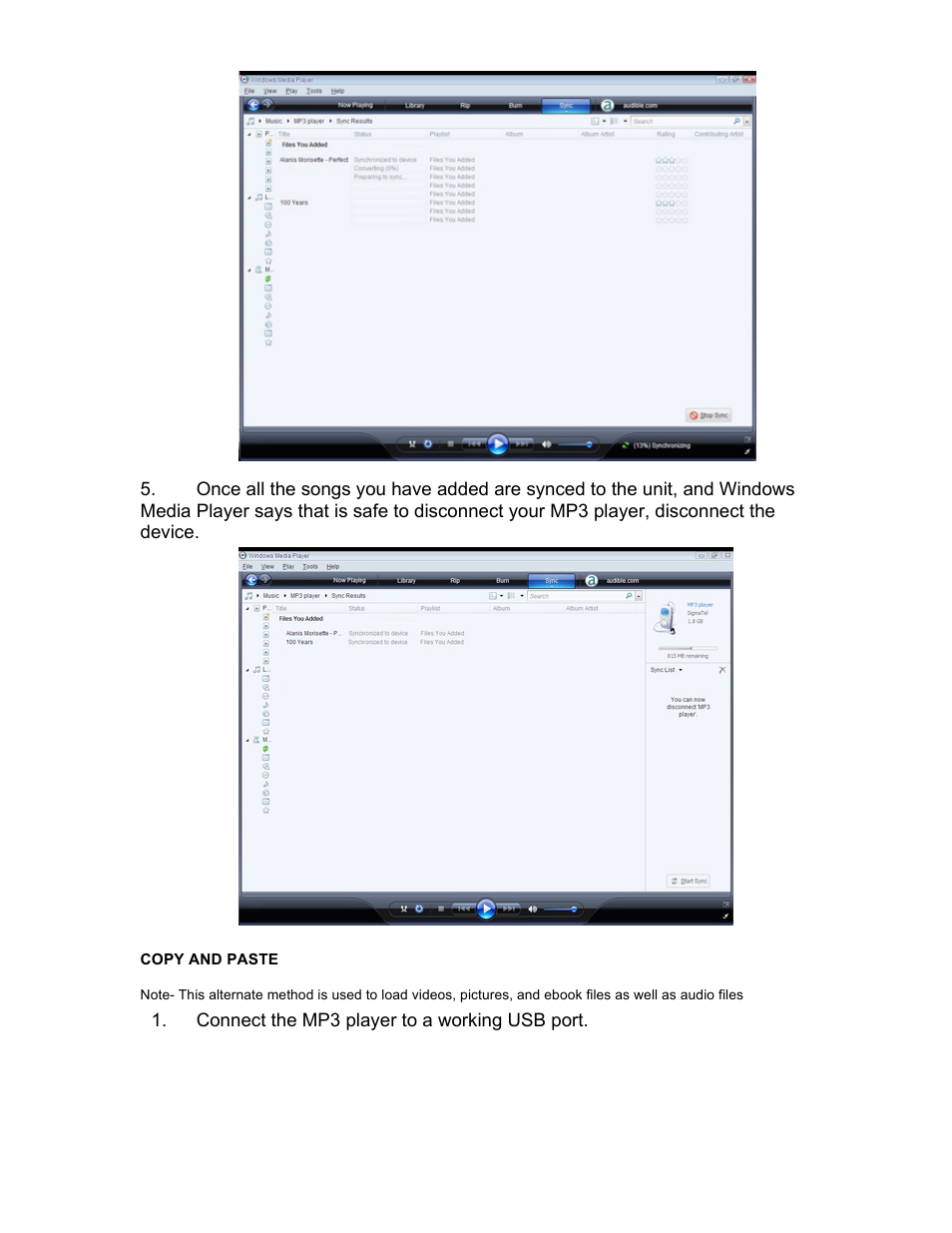 Mach Speed Technologies PERSONAL MEDIA PLAYER T4 User Manual | Page 7 / 29