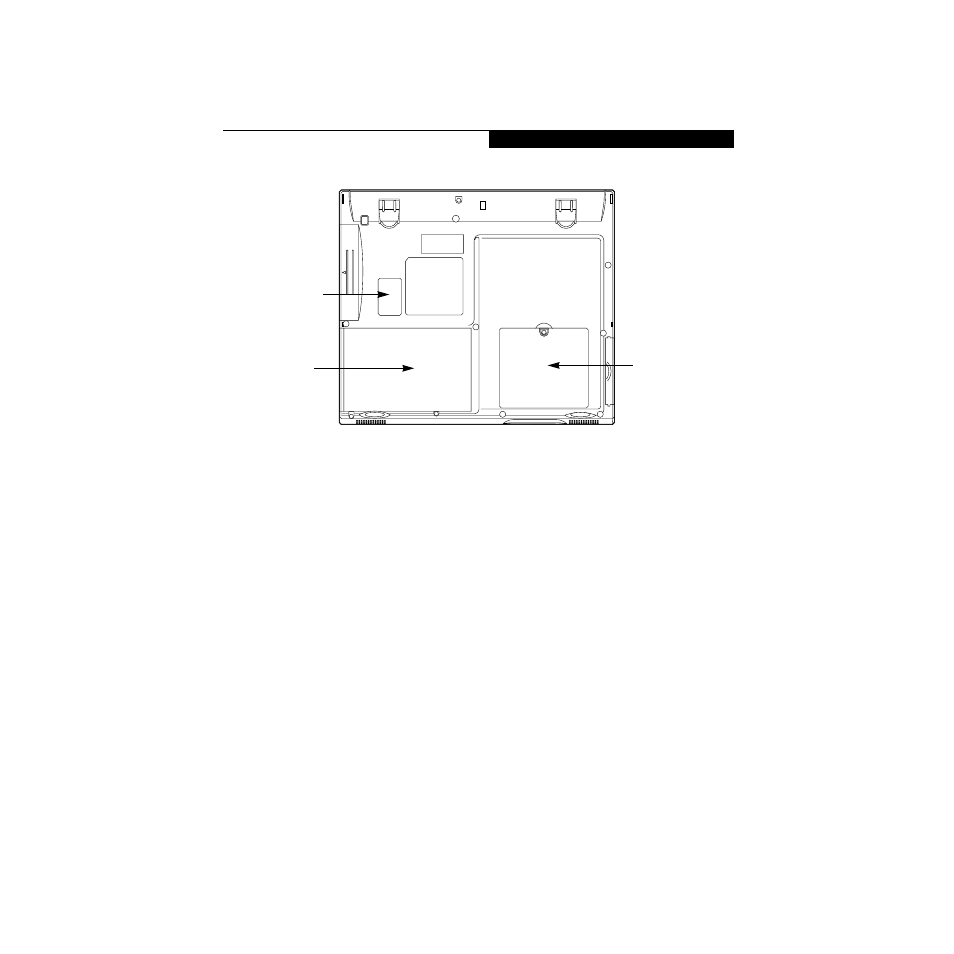Bottom components, Main unit and configuration label, Memory upgrade compartment | Made By Humans E Series User Manual | Page 24 / 122