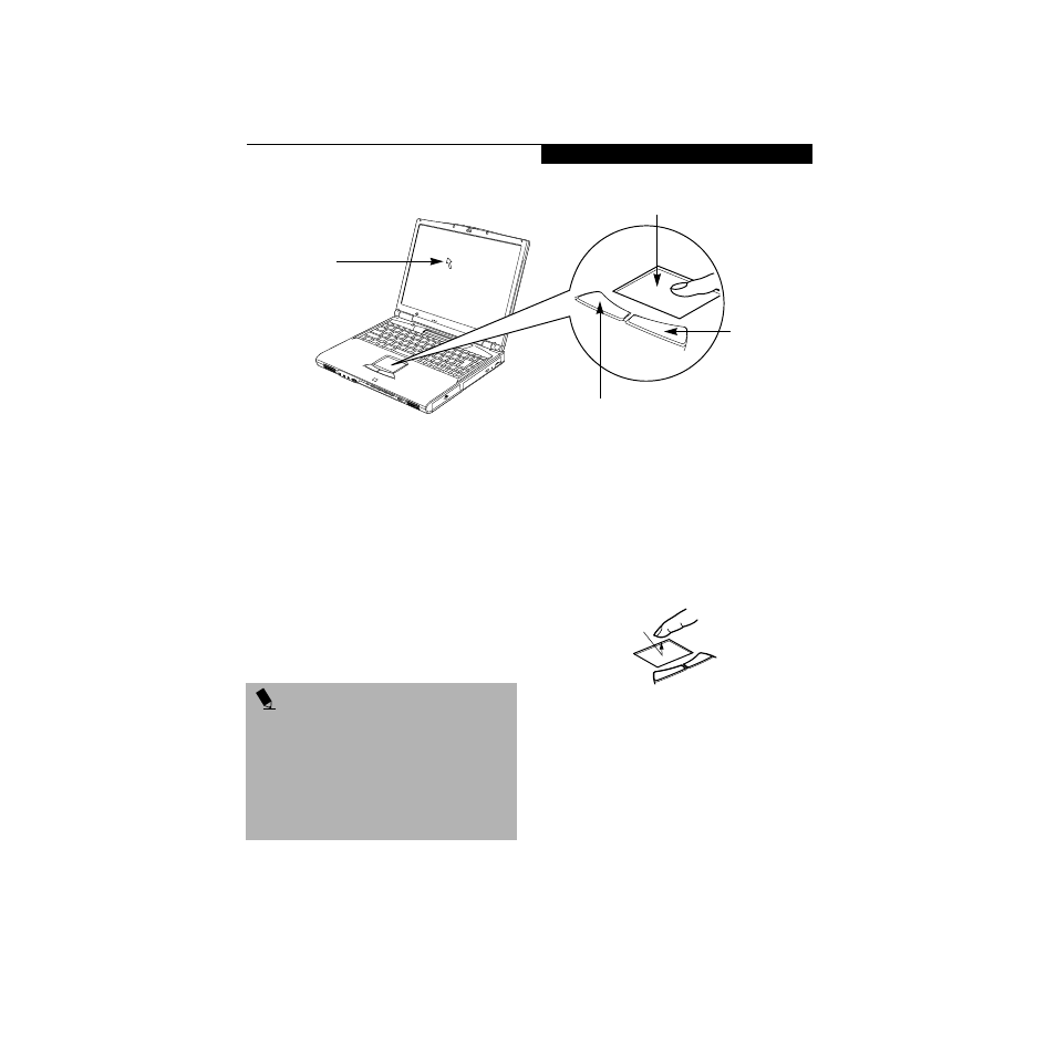 Touchpad pointing device, Clicking, Double-clicking | Clicking double-clicking | Made By Humans E Series User Manual | Page 32 / 122
