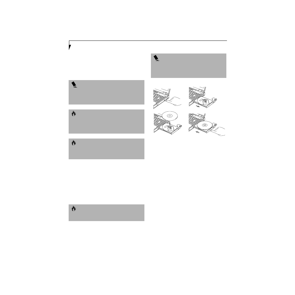 Loading a dvd/cd, Removing a dvd/cd, Using the dvd player software | Made By Humans E Series User Manual | Page 67 / 122