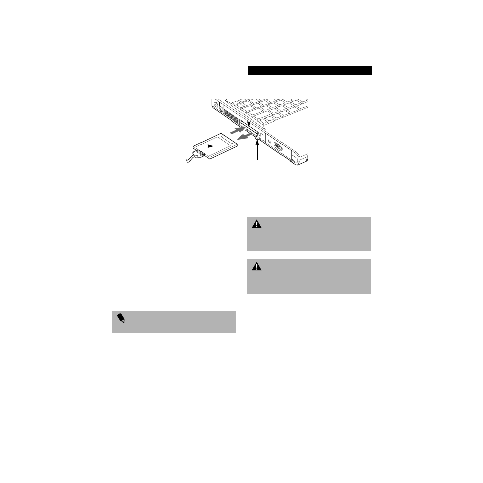 Pc cards, Installing pc cards | Made By Humans E Series User Manual | Page 72 / 122