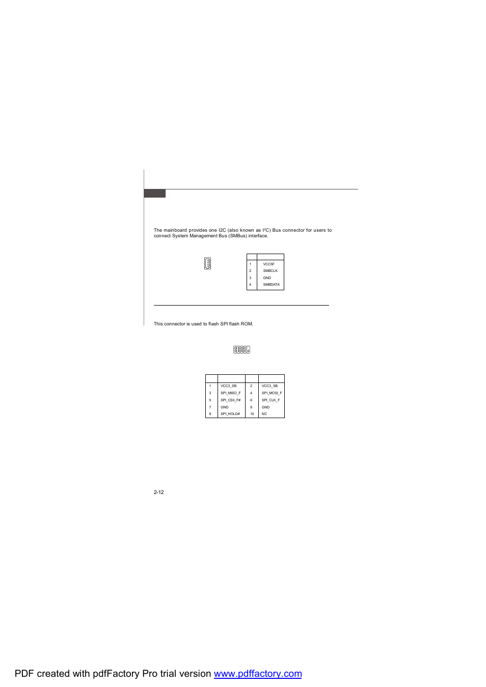 Spi flash rom connector: jspi1, I2c bus connector: j1 | MSI AM-690E User Manual | Page 30 / 68