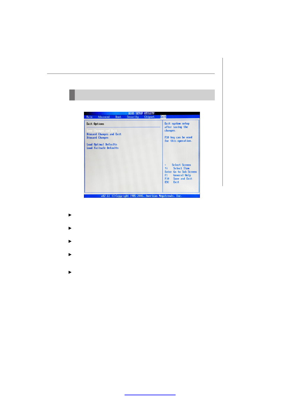 Exit | MSI IM-GM45 User Manual | Page 61 / 73