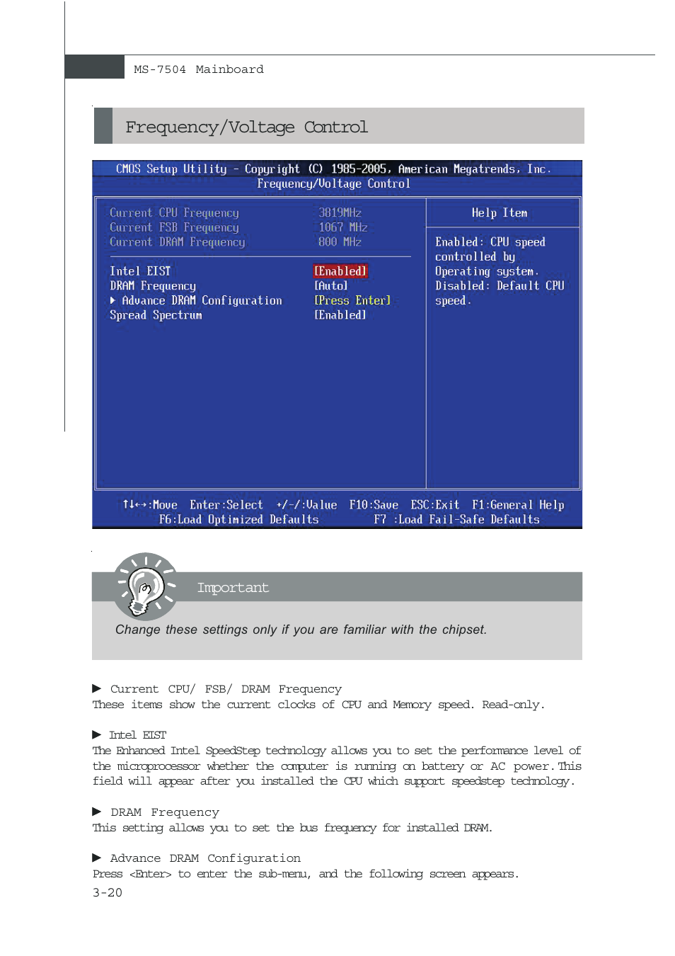 Frequency/voltage control | MSI NVIDIA MS-7504PV User Manual | Page 48 / 50