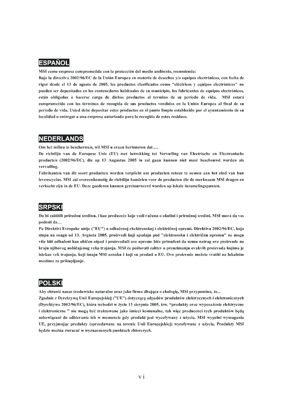 MSI NVIDIA MS-7504PV User Manual | Page 6 / 50