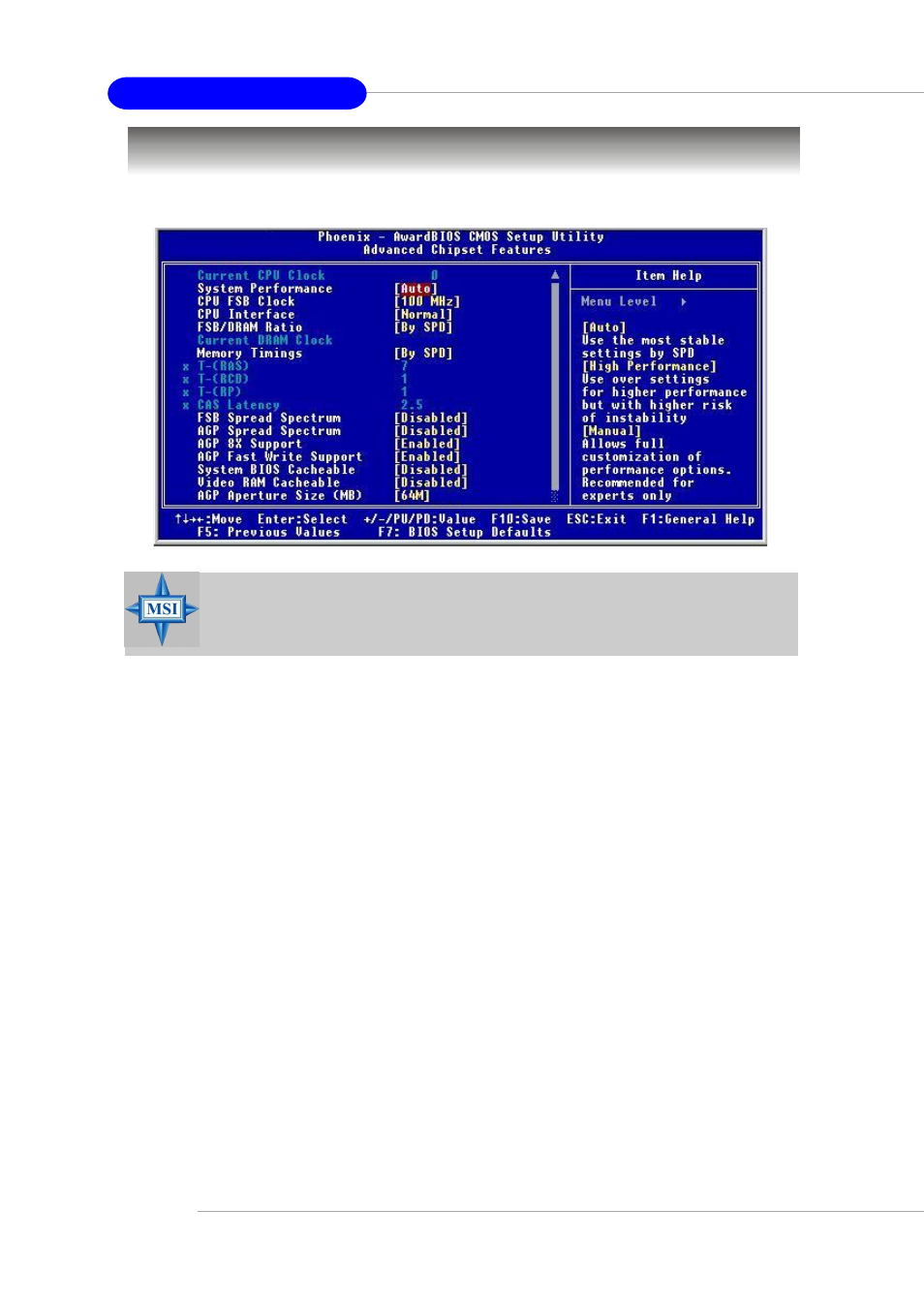 Advanced chipset features | MSI G52-M6570XA-G22 User Manual | Page 67 / 116