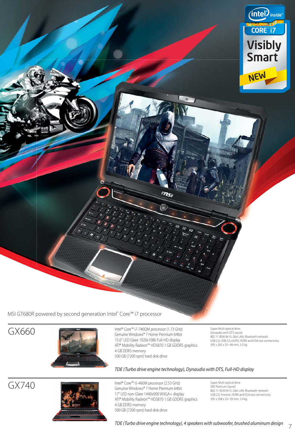 Gx660, Gx740 | MSI FX620DX User Manual | Page 7 / 32