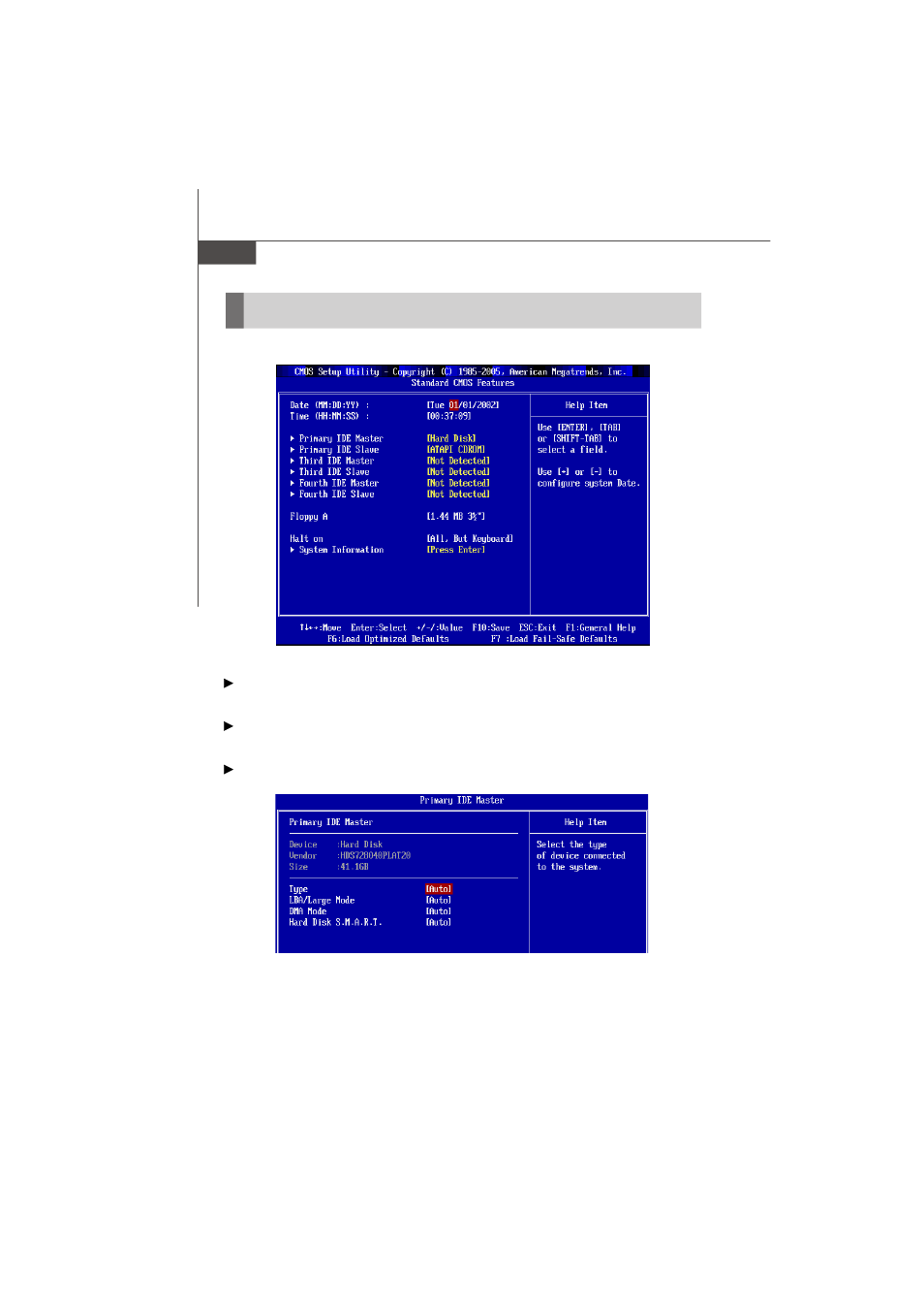 Standard cmos features | MSI MS-7242 User Manual | Page 42 / 102