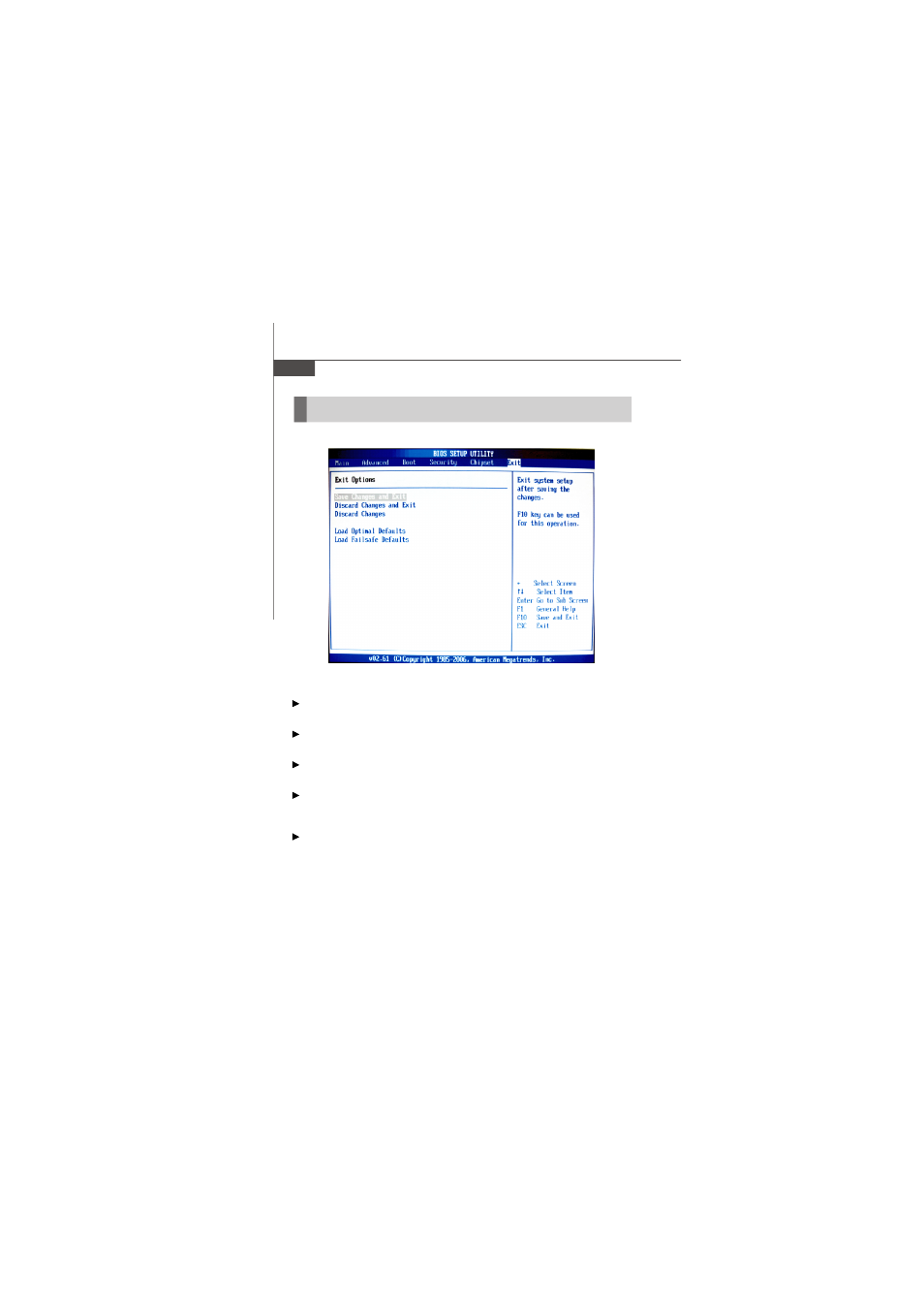 Exit | MSI GME965 User Manual | Page 64 / 76
