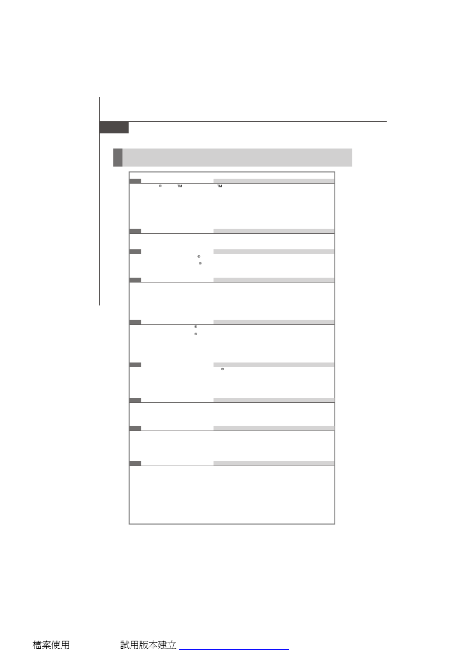 Specifications | MSI G31M3 User Manual | Page 10 / 96