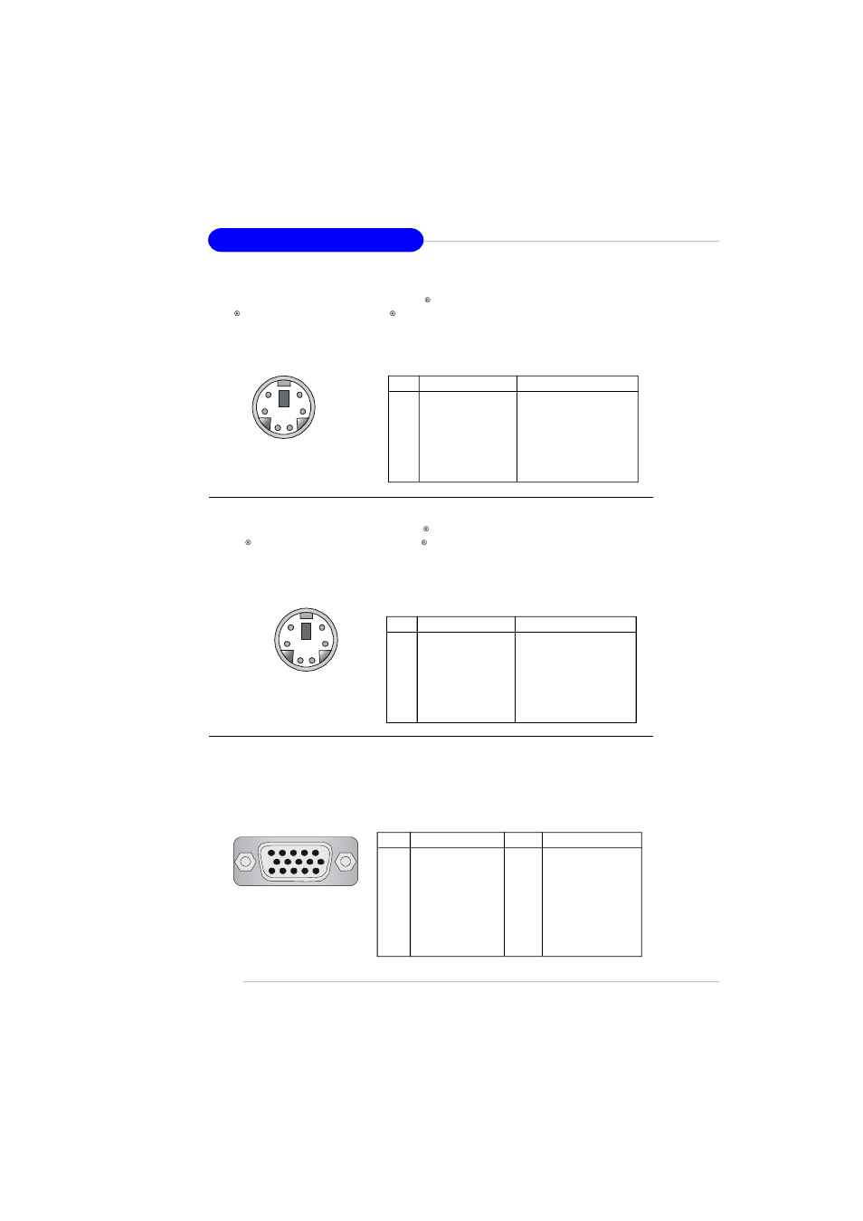 Vga connector, Mouse connector, Keyboard connector | MSI MS-7181 User Manual | Page 26 / 107