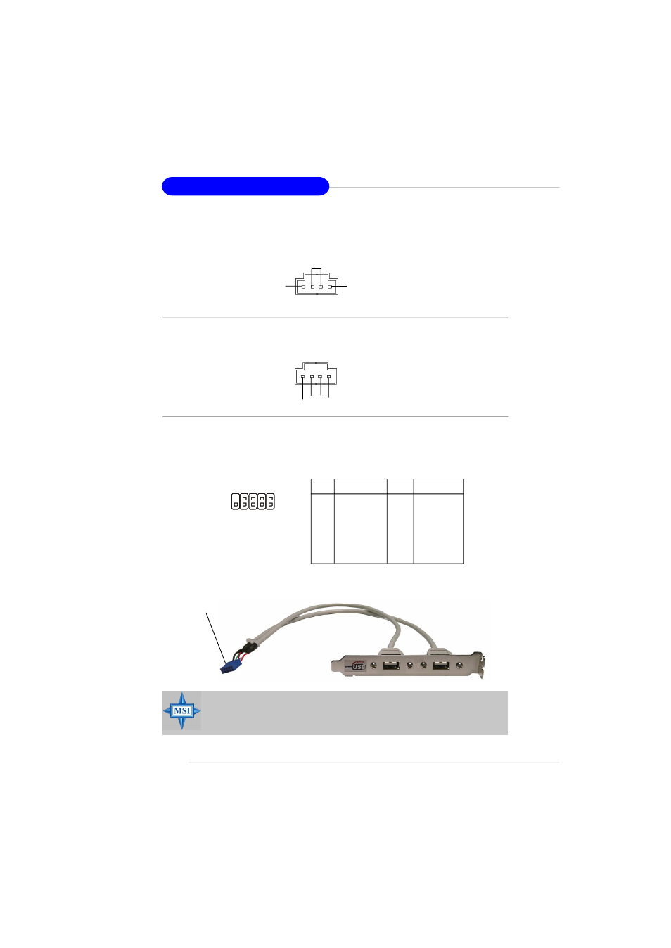 Aux line-in connector: jaux1, Cd-in connector: jcd1, Front usb connectors: jusb1 & jusb2 | MSI MS-7181 User Manual | Page 34 / 107