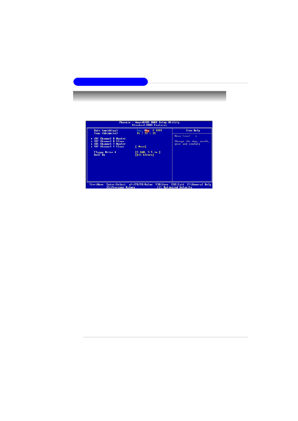 Standard cmos features | MSI MS-7181 User Manual | Page 44 / 107