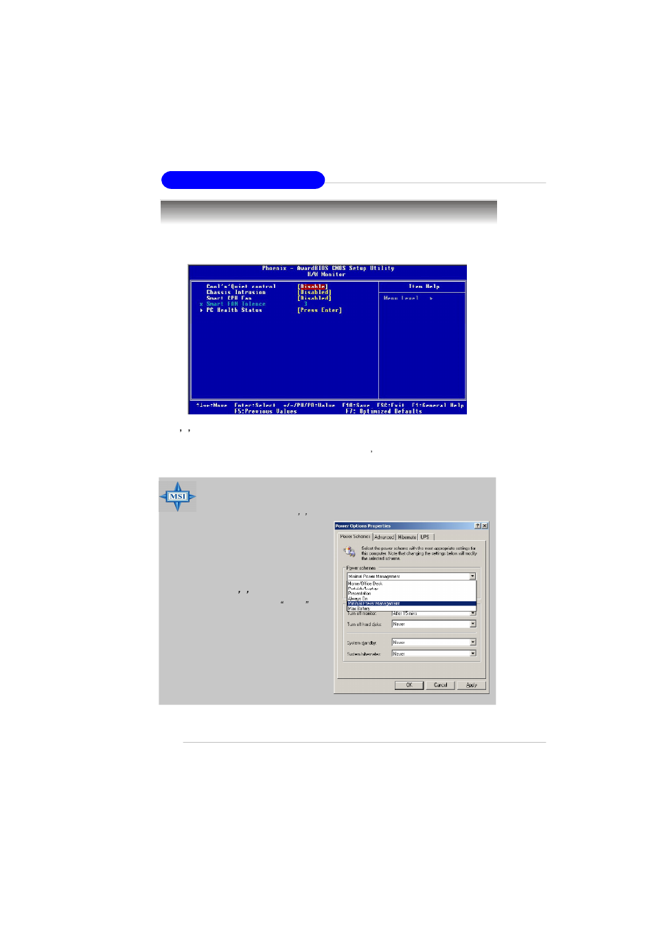 H/w monitor | MSI MS-7181 User Manual | Page 60 / 107