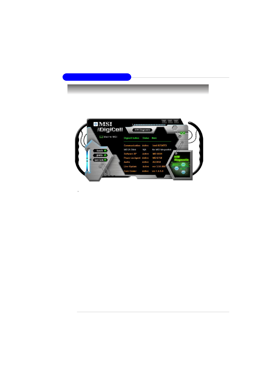 H/w diagnostic | MSI MS-7181 User Manual | Page 67 / 107