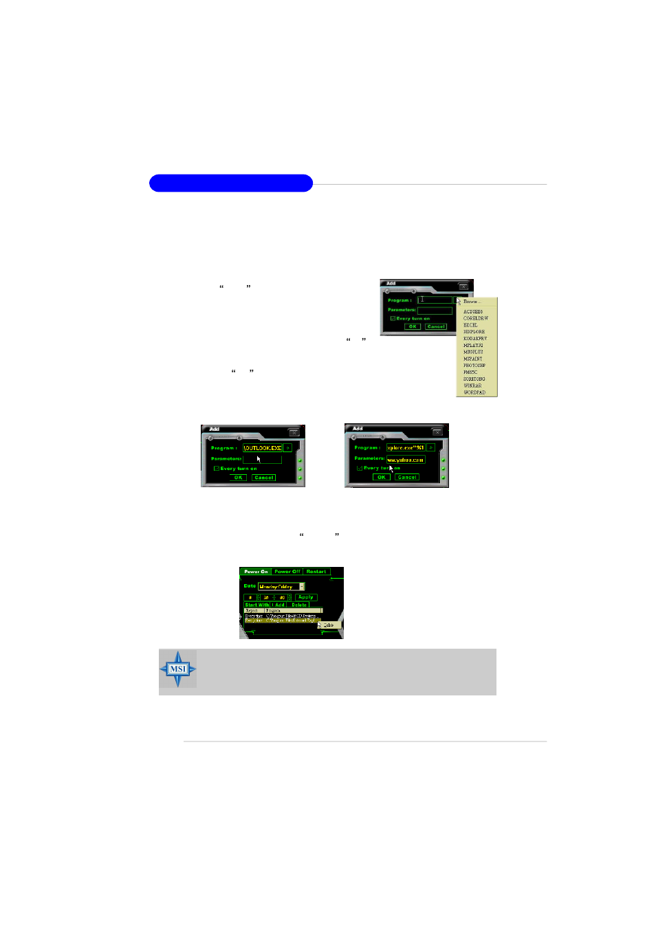 Power off / restart, Start with | MSI MS-7181 User Manual | Page 81 / 107