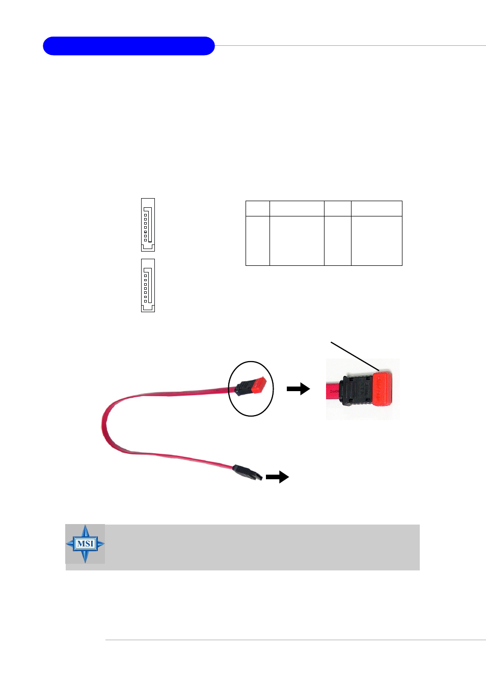 Optional serial ata cable | MSI MS-9246 User Manual | Page 58 / 123