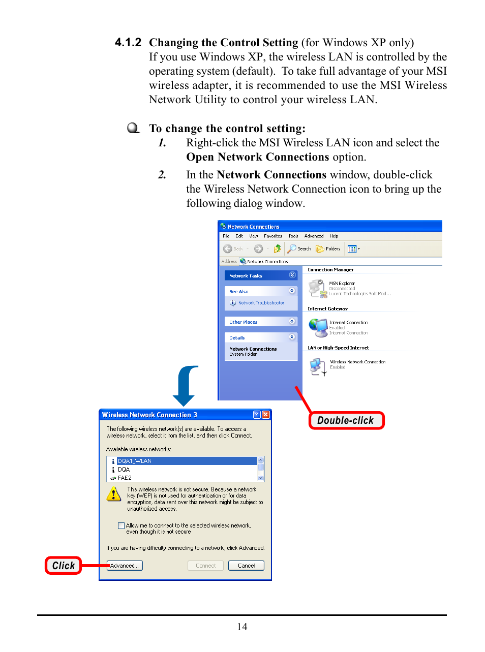 MSI US54G User Manual | Page 19 / 41