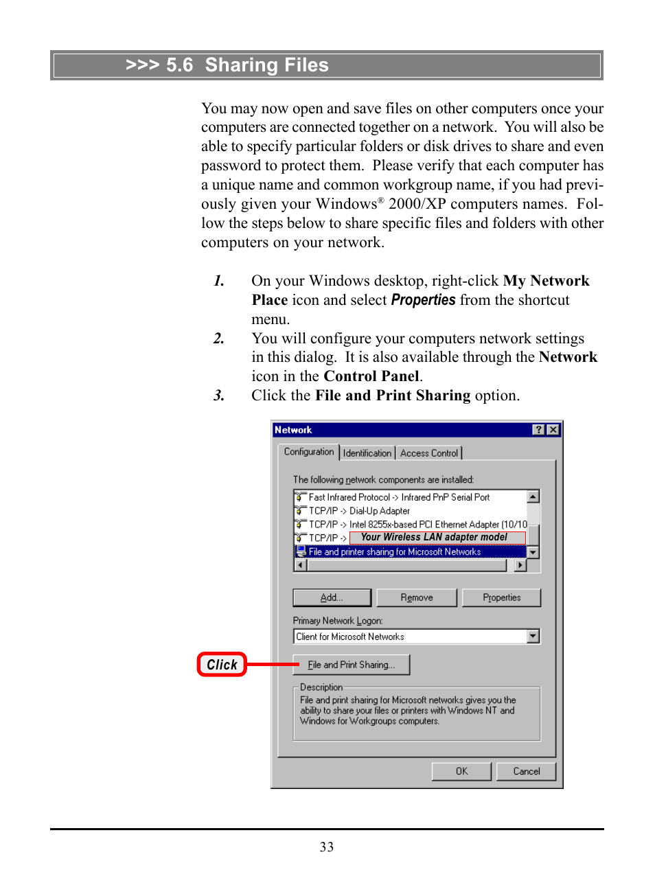 6 sharing files | MSI US54G User Manual | Page 38 / 41
