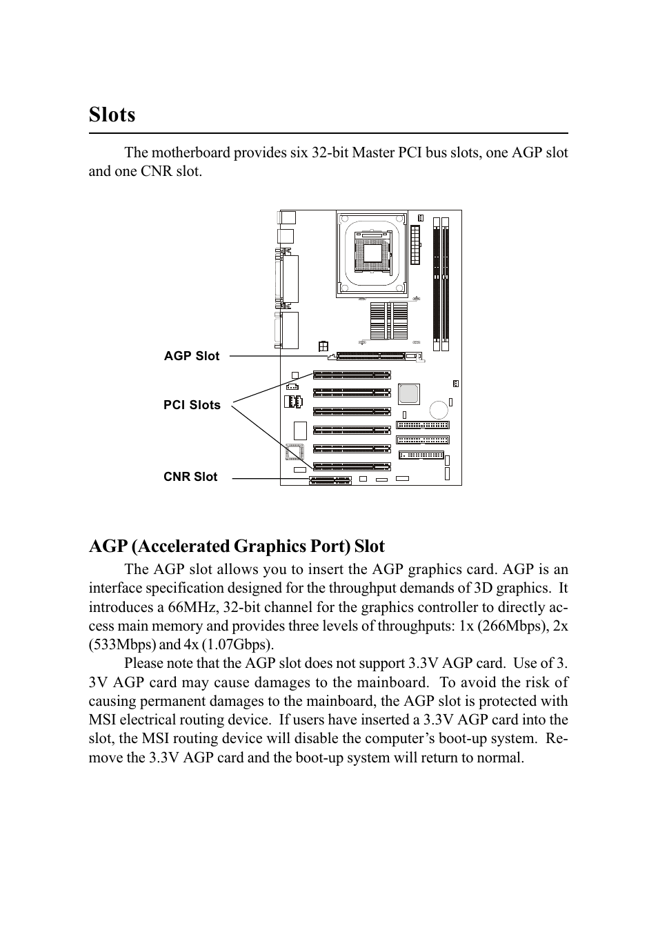 Slots | MSI MS-6566 User Manual | Page 39 / 85