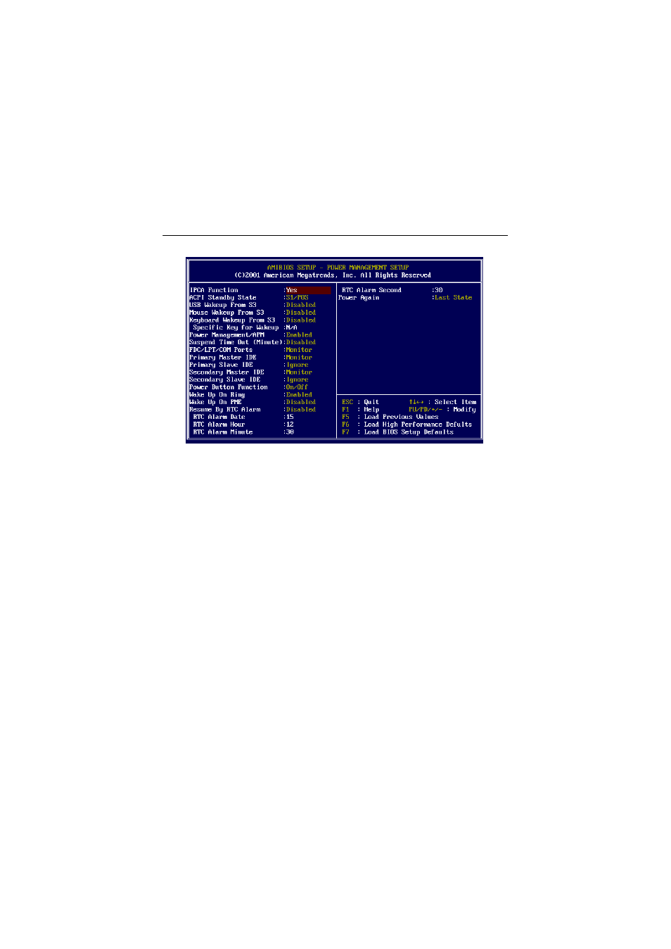 Power management setup | MSI MS-6566 User Manual | Page 55 / 85