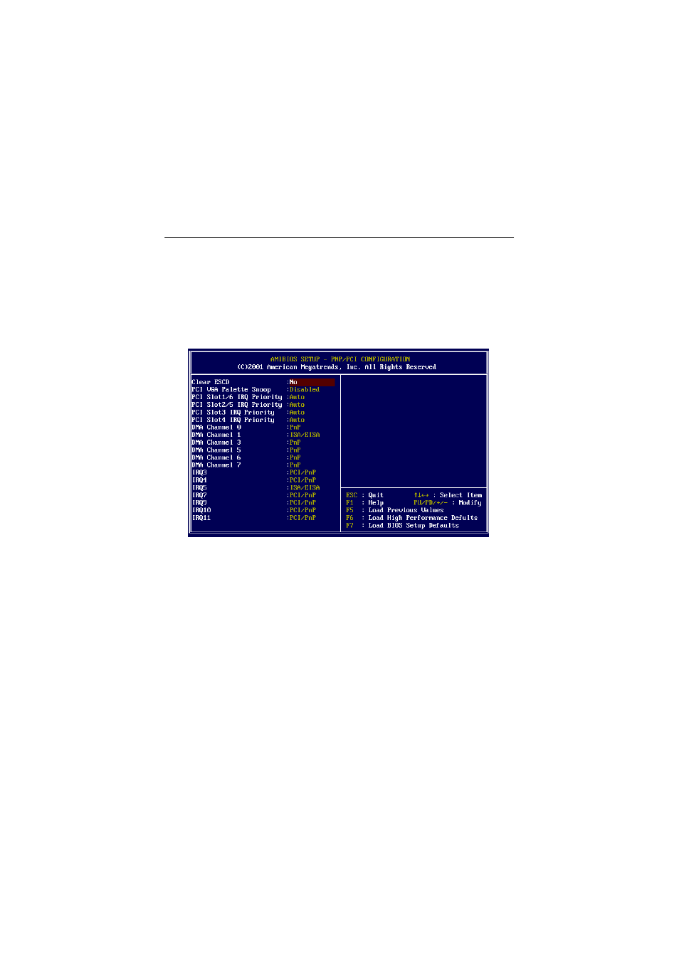 Pnp/pci configurations | MSI MS-6566 User Manual | Page 58 / 85